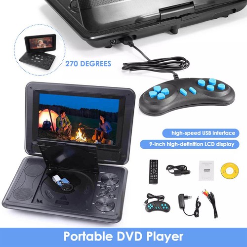 Portable dvd player hd - 9",