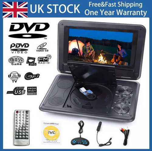 Portable dvd player hd - 9",