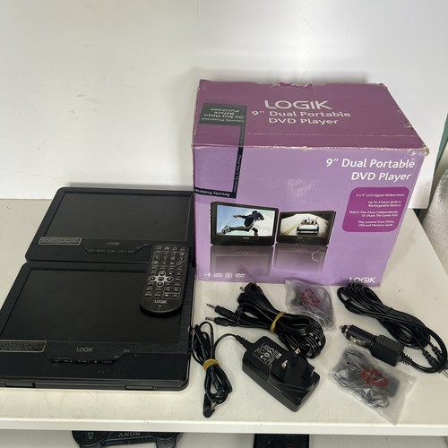 Logik dual portable dvd - 9",